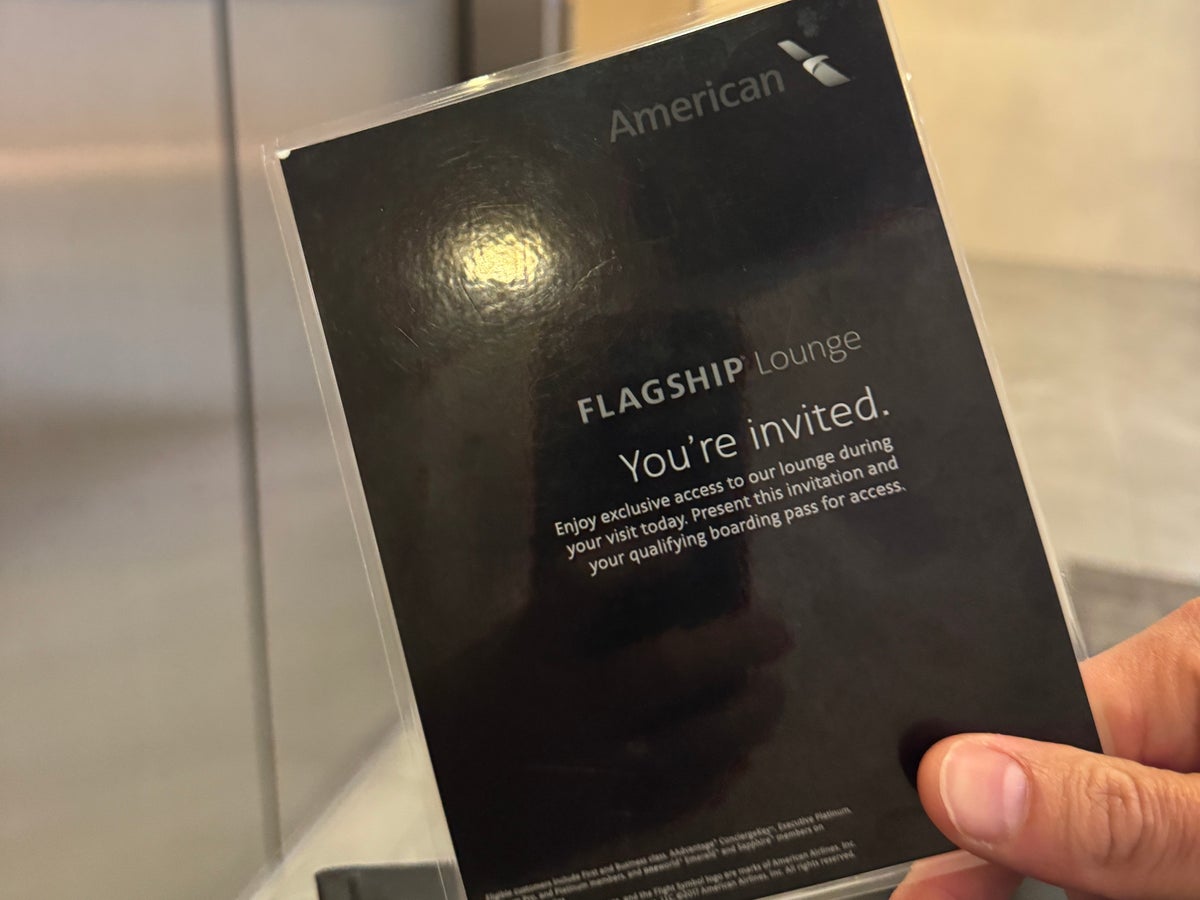 AA Flagship Black Invitation Card