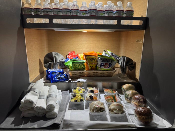 AA Flagship Suite Business Class butternut ice cream AA Flagship Suite Business Class butternut ice cream