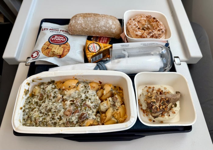 Air France premium economy meal
