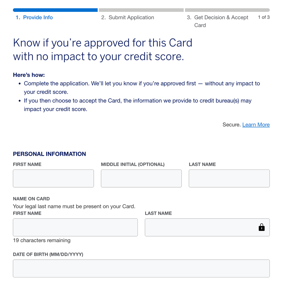 Amex Blue Cash Preferred Application Process