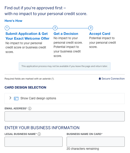 Amex Business Platinum card application form Amex Business Platinum card application form