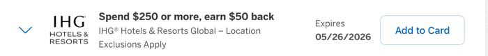 Amex Offer IHG Amex Offer IHG