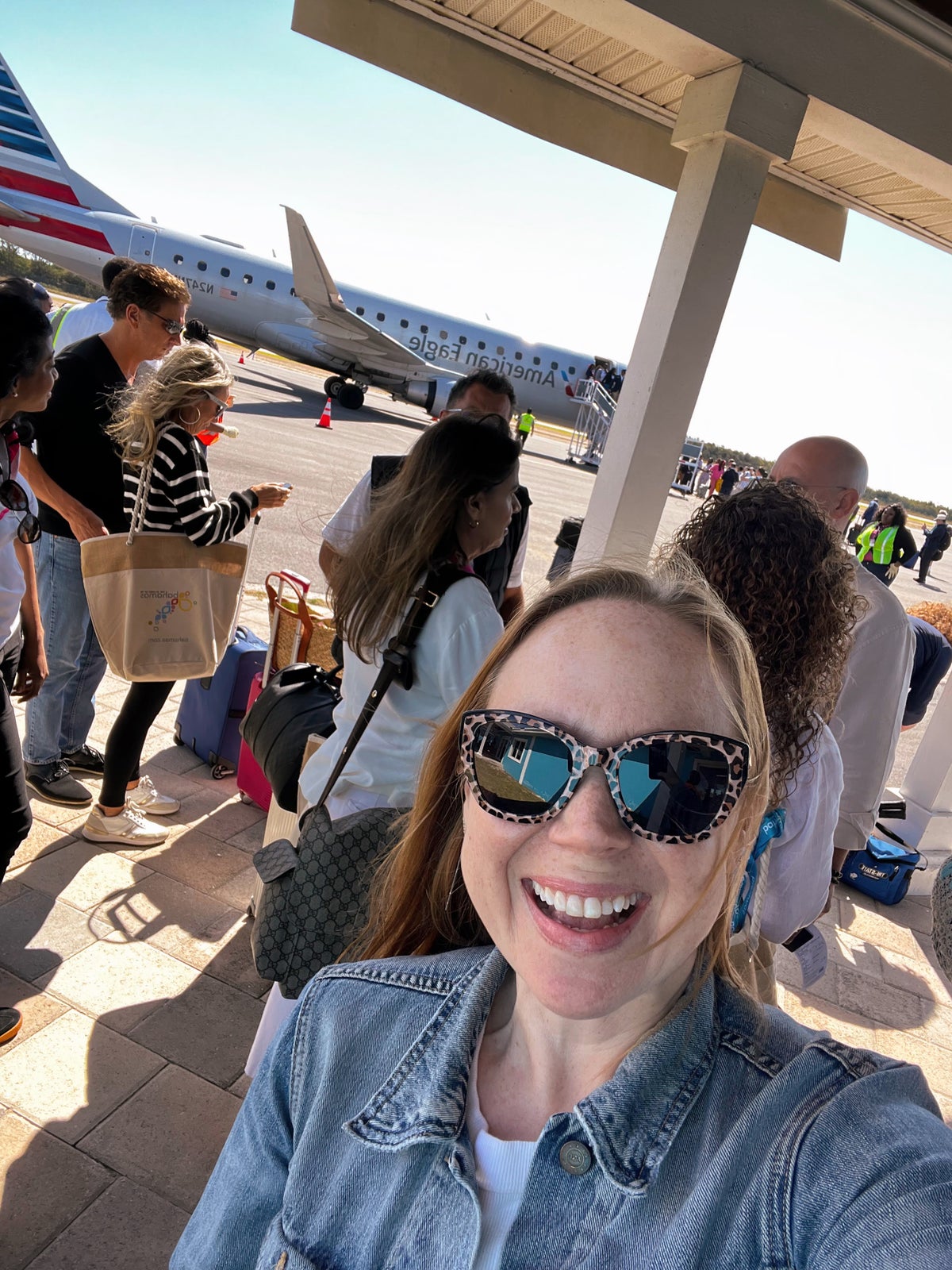 Arriving to Bimini on the inaugural flight from Miami