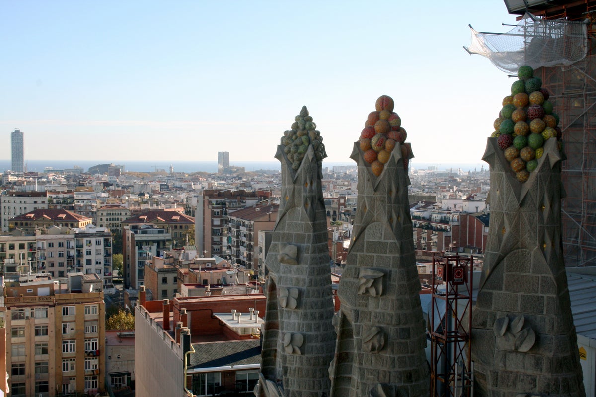 Barcelona Sagrada Familia fruit columns Lori Zaino