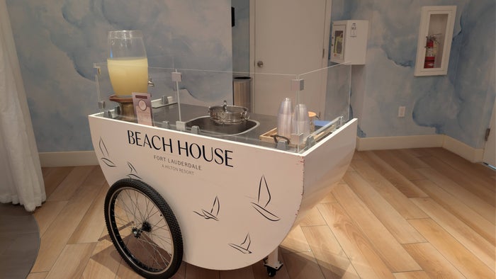 Beach House Fort Lauderdale welcome coconut mojito