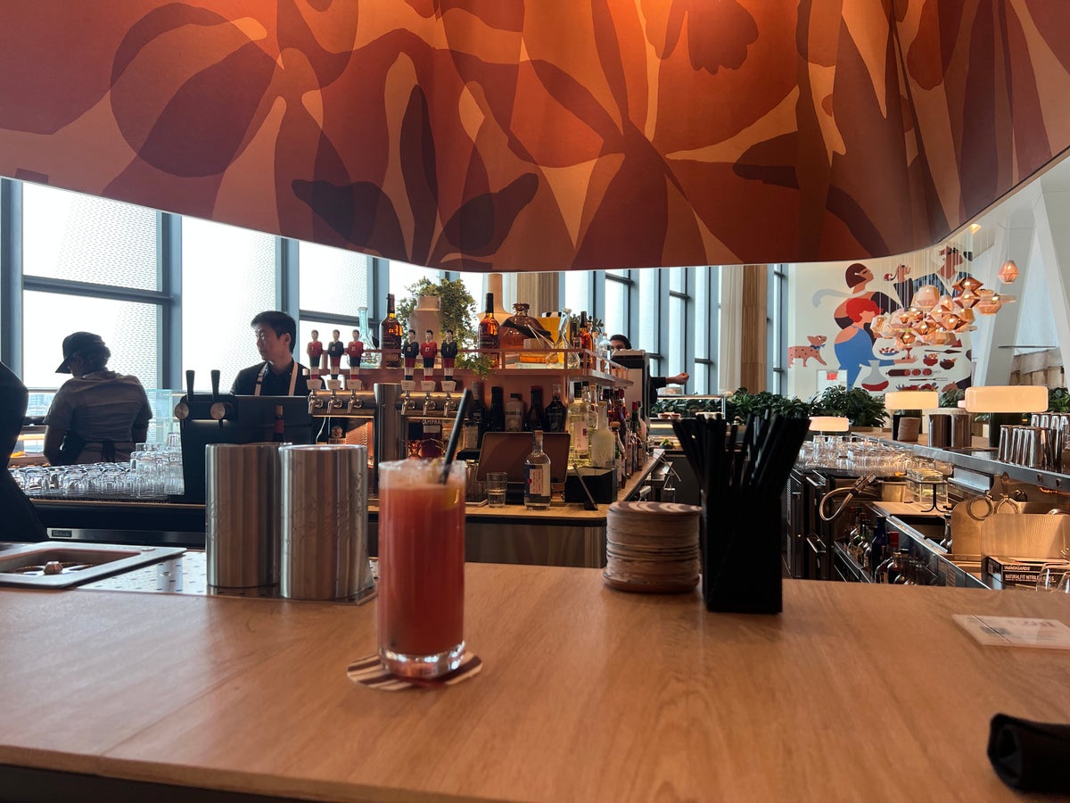 Capital One Lounge LGA Drink at Bar