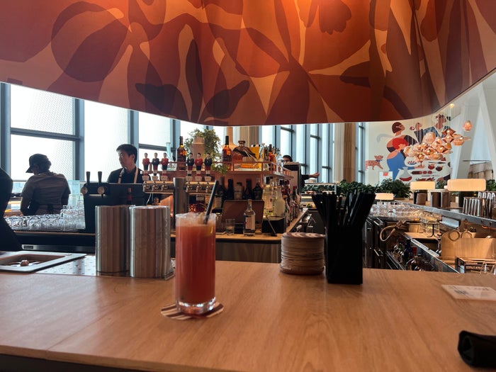 Capital One Lounge LGA Drink at Bar