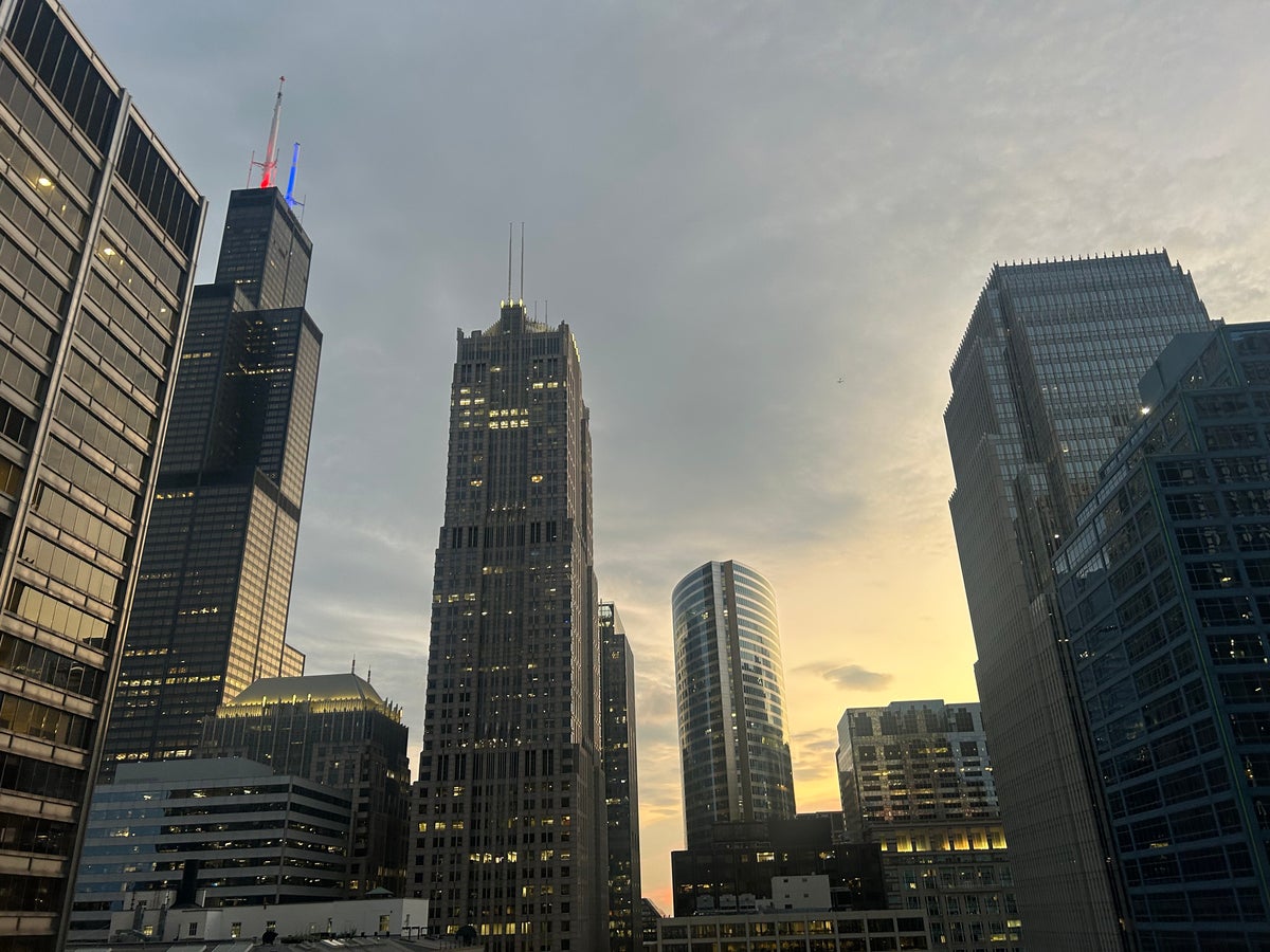 Chicago skyline from Hyatt Centric Loop Chicago skyline from Hyatt Centric Loop