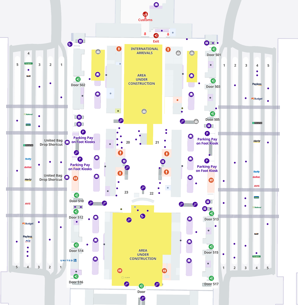 Denver International Airport Lvel 5 Arrivals