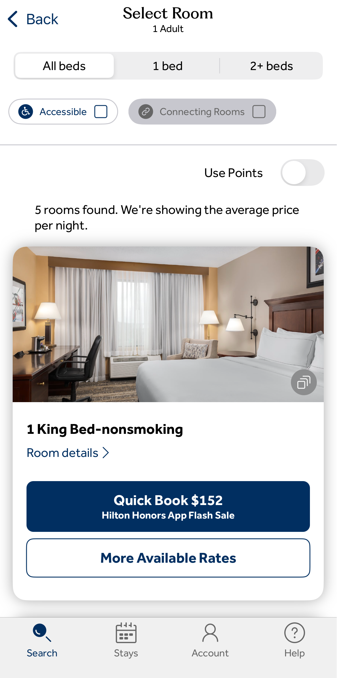 Hilton Flash Sale App Booking