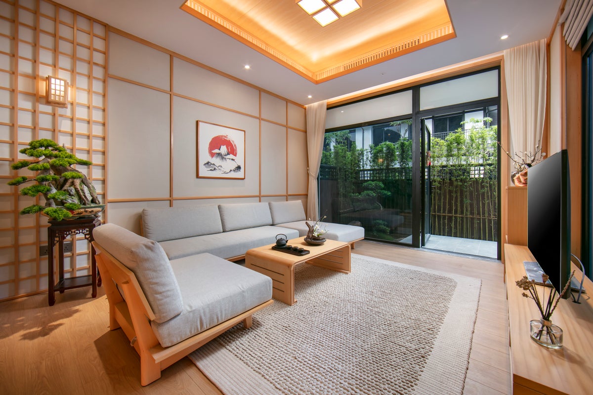 Hilton Quang Hanh Onsen Resort Living Room 3 Bedroom Villa