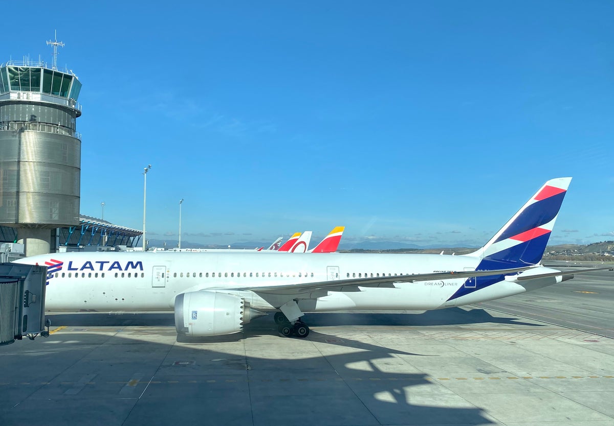 LATAM Dreamliner at Madrid Airport MAD