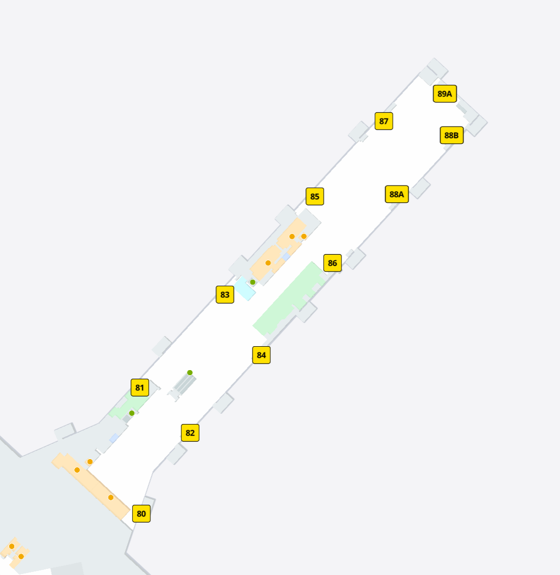 La Guardia Airport Terminal C Gates 80 to 89B