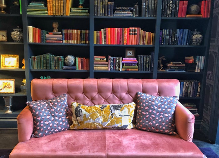 Library and sofa