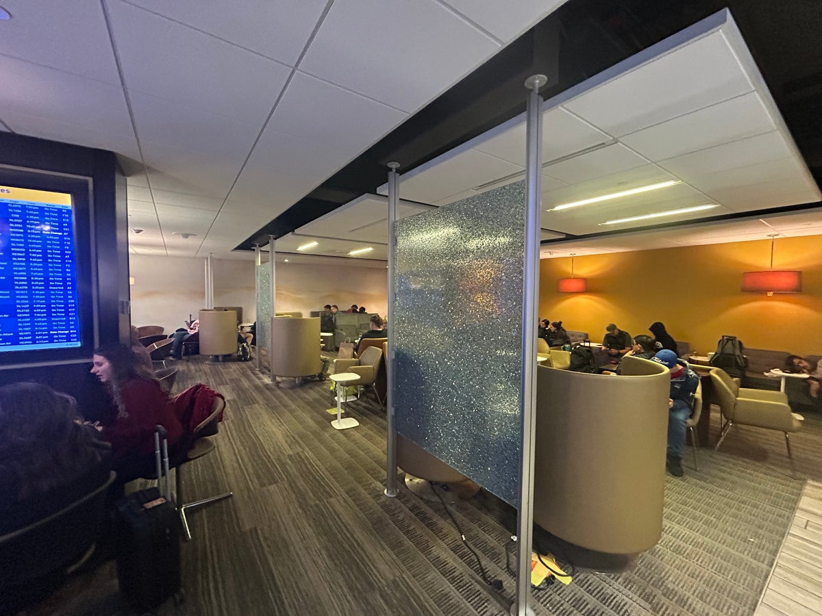 MSP Terminal 1 Escape Lounge seating near entrance MSP Terminal 1 Escape Lounge seating near entrance