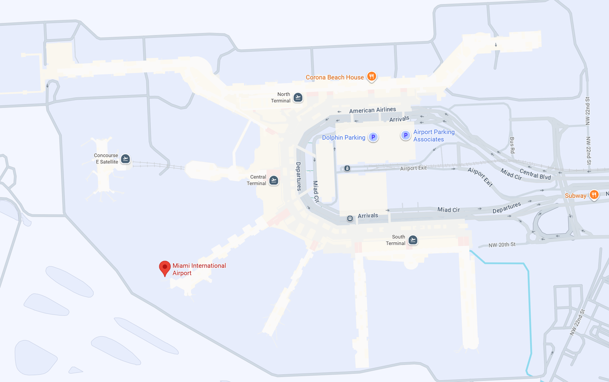 Miami International Airport Map