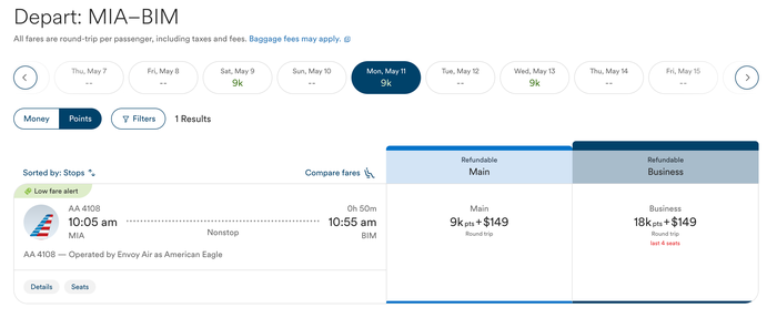 Miami to Bimini flight cost booked through Alaska Atmos Miami to Bimini flight cost booked through Alaska Atmos