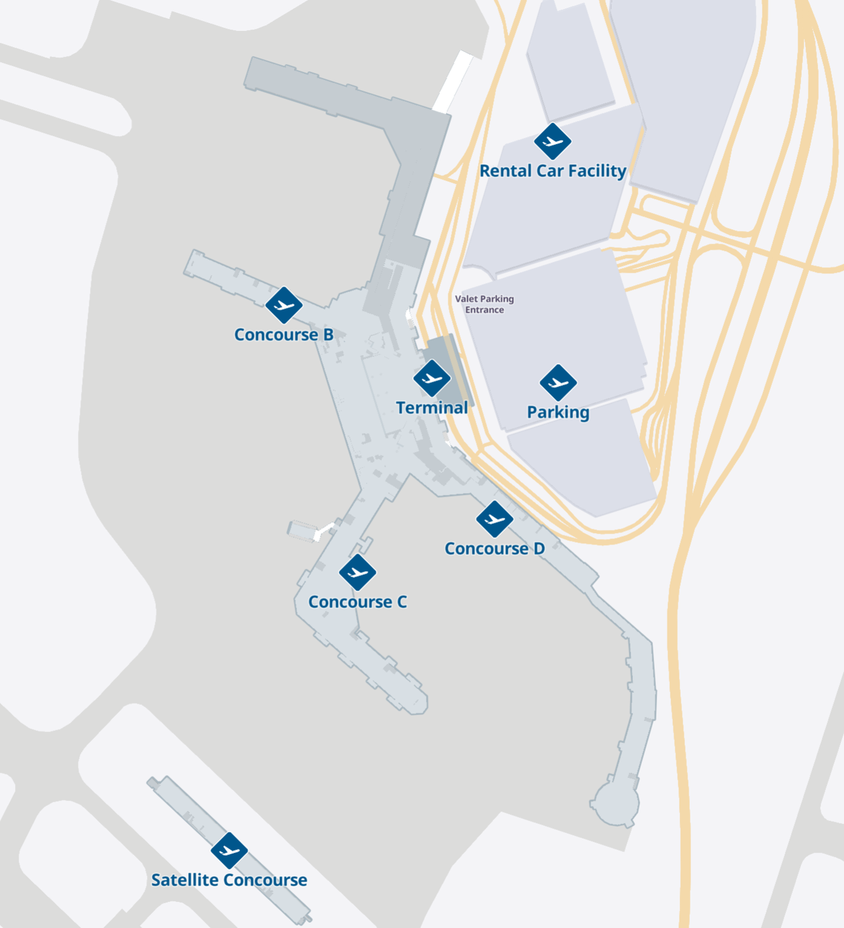 Nashville International Airport Nashville International Airport Map