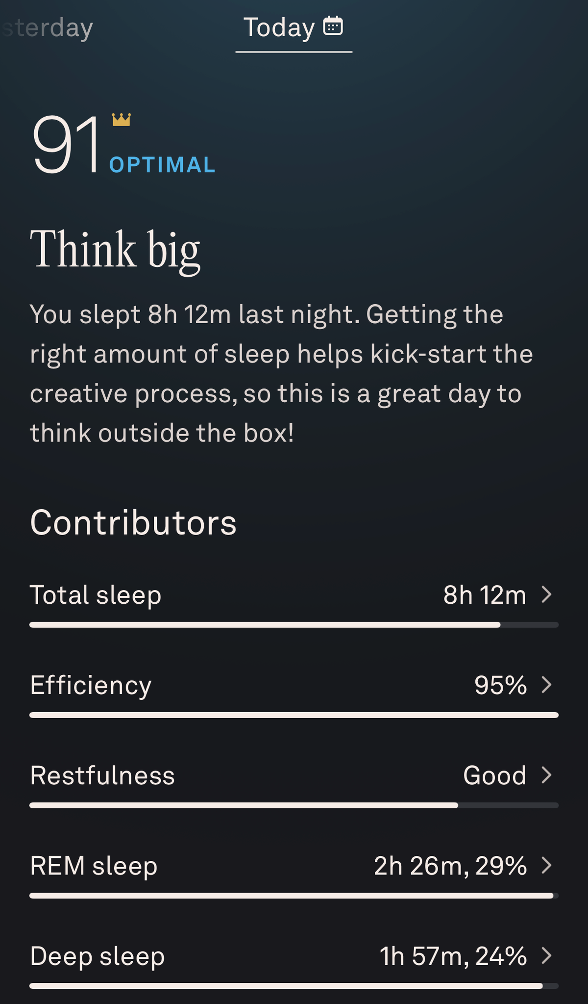Oura Ring Sleep Insights