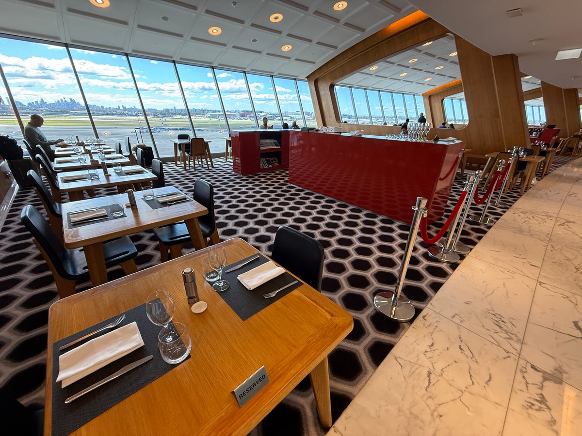 Qantas First Class Dining Sydney