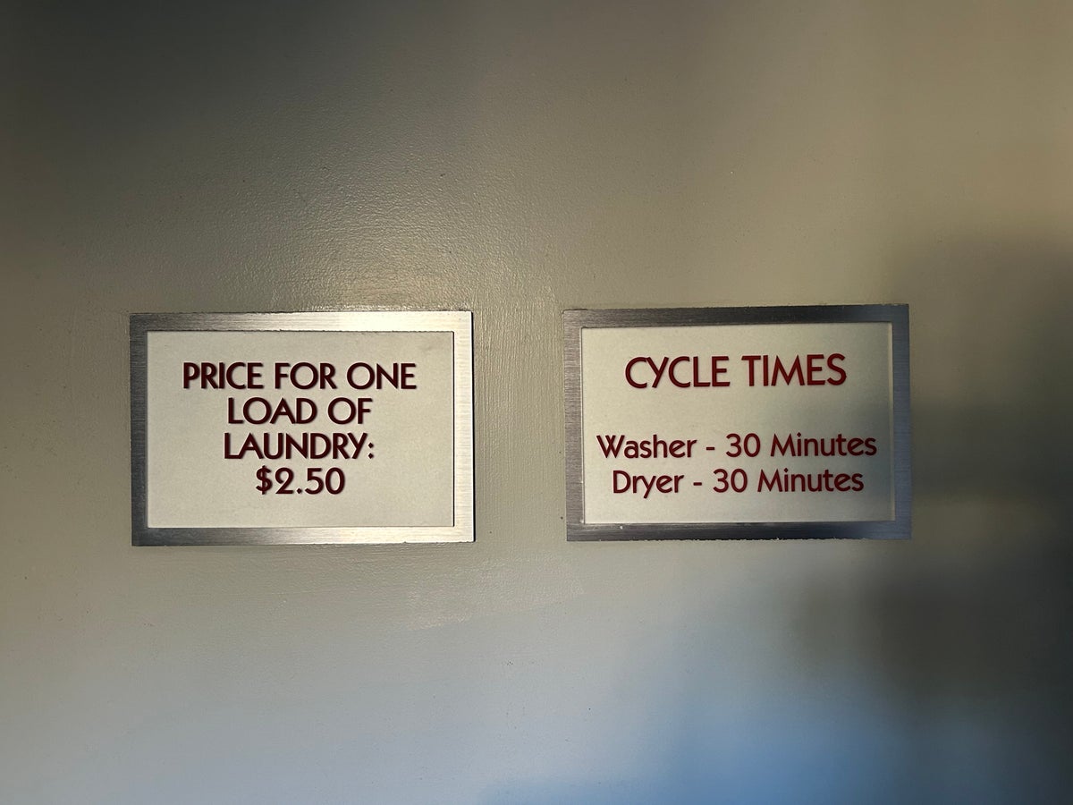 Renaissance Palm Springs laundry sign