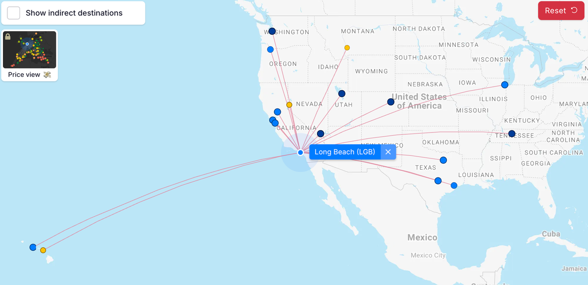Long Beach Route Map