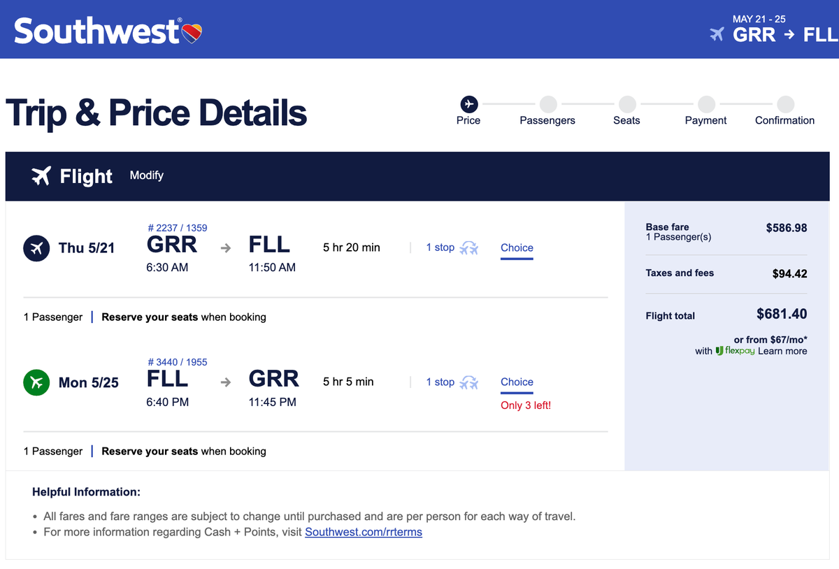 Southwest GRR FLL May