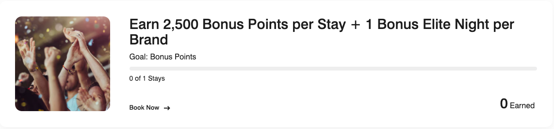 Marriott points and elite night promo