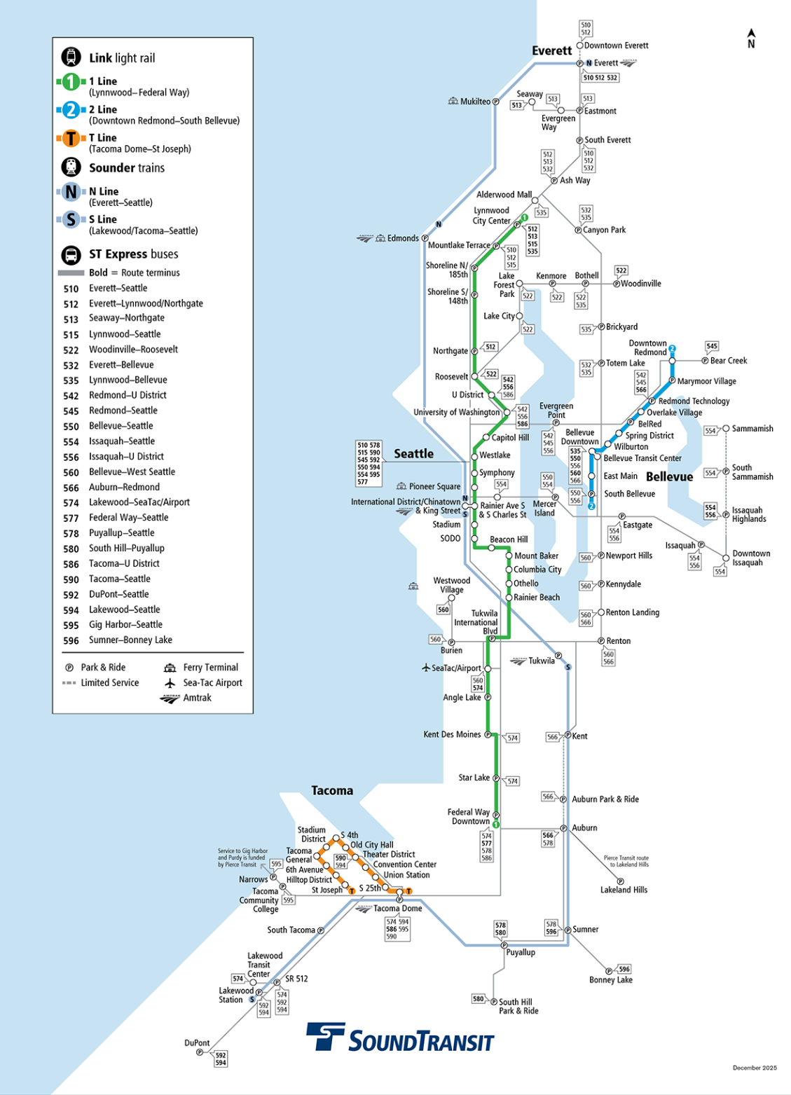 Sound Transit Map Sound Transit Map