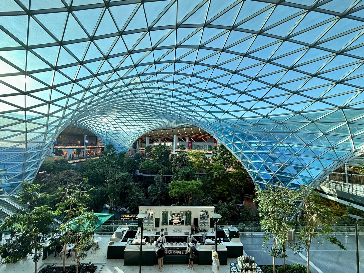 View from Qatar Airways Al Mourjan Business Class Lounge in Doha