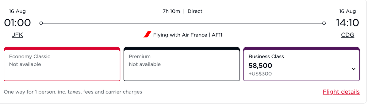 Virgin Atlantic Award Flight Booking