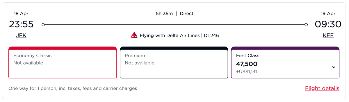 Virgin award JFK KEF April 2026