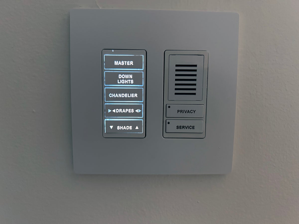 Adelphi Saratoga Springs room light control panel