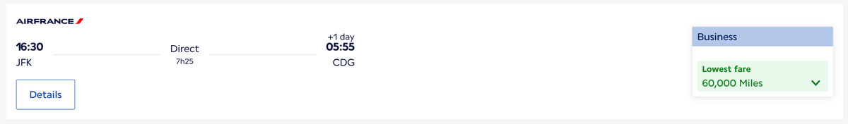 Air France Flying Blue 60k JFK CDG Air France Flying Blue 60k JFK CDG