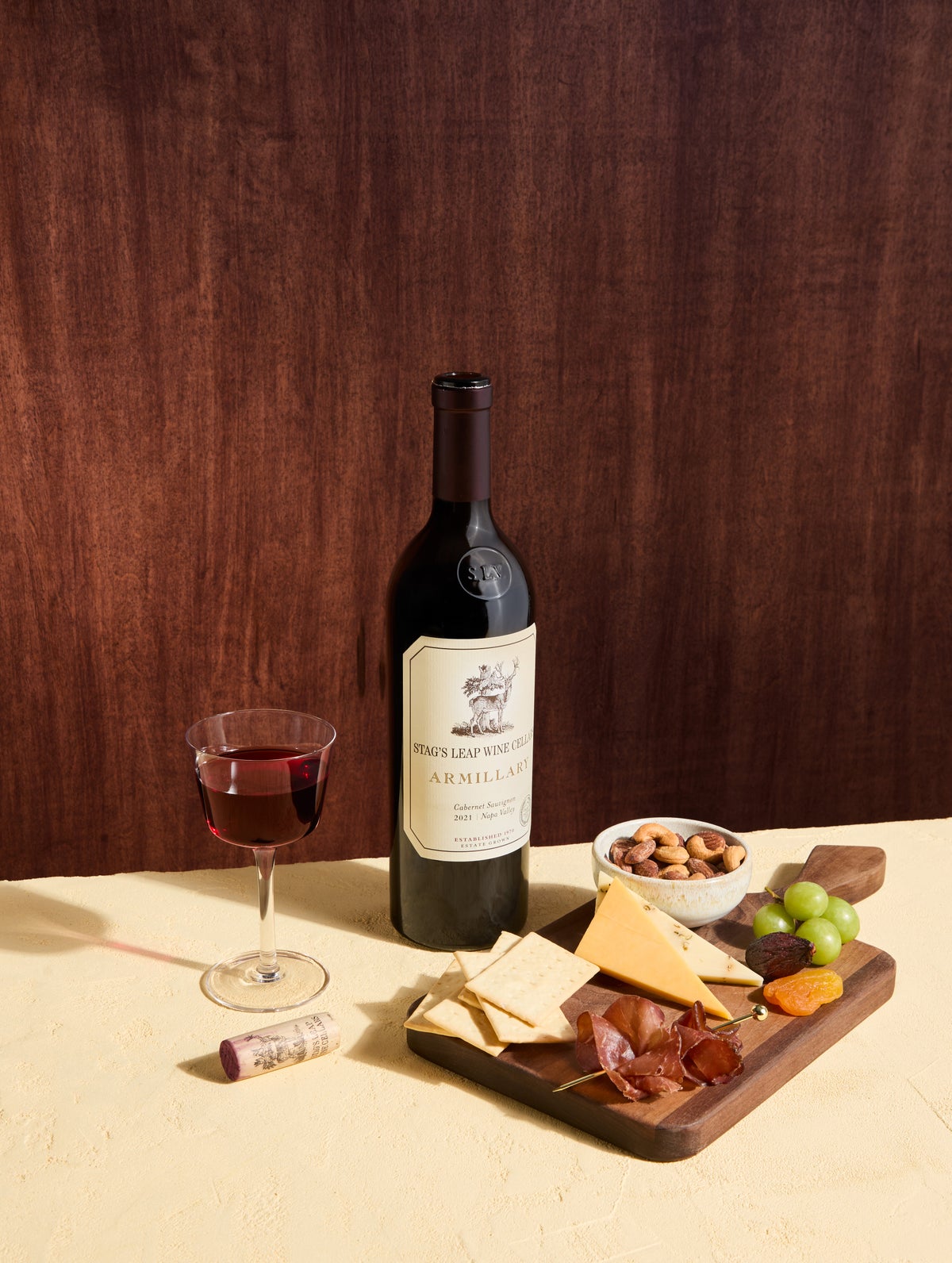 Alaska Airlines cheese charcuterie and wine