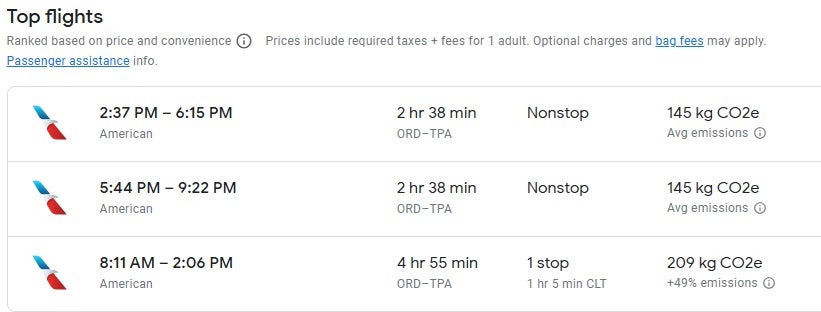 Alternative Flights Google