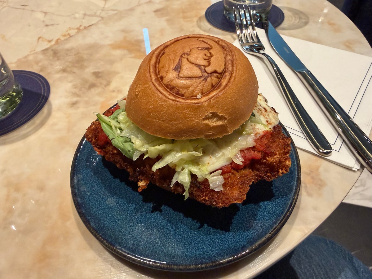 Amex Sidecar Lounge LAS Chicky Chicky Parm Parm Sandwich