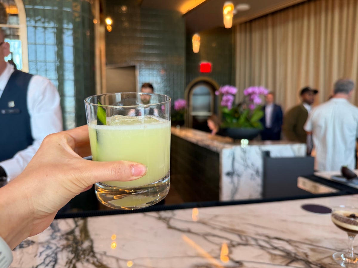 Amex Sidecar Lounge LAS Cocktail