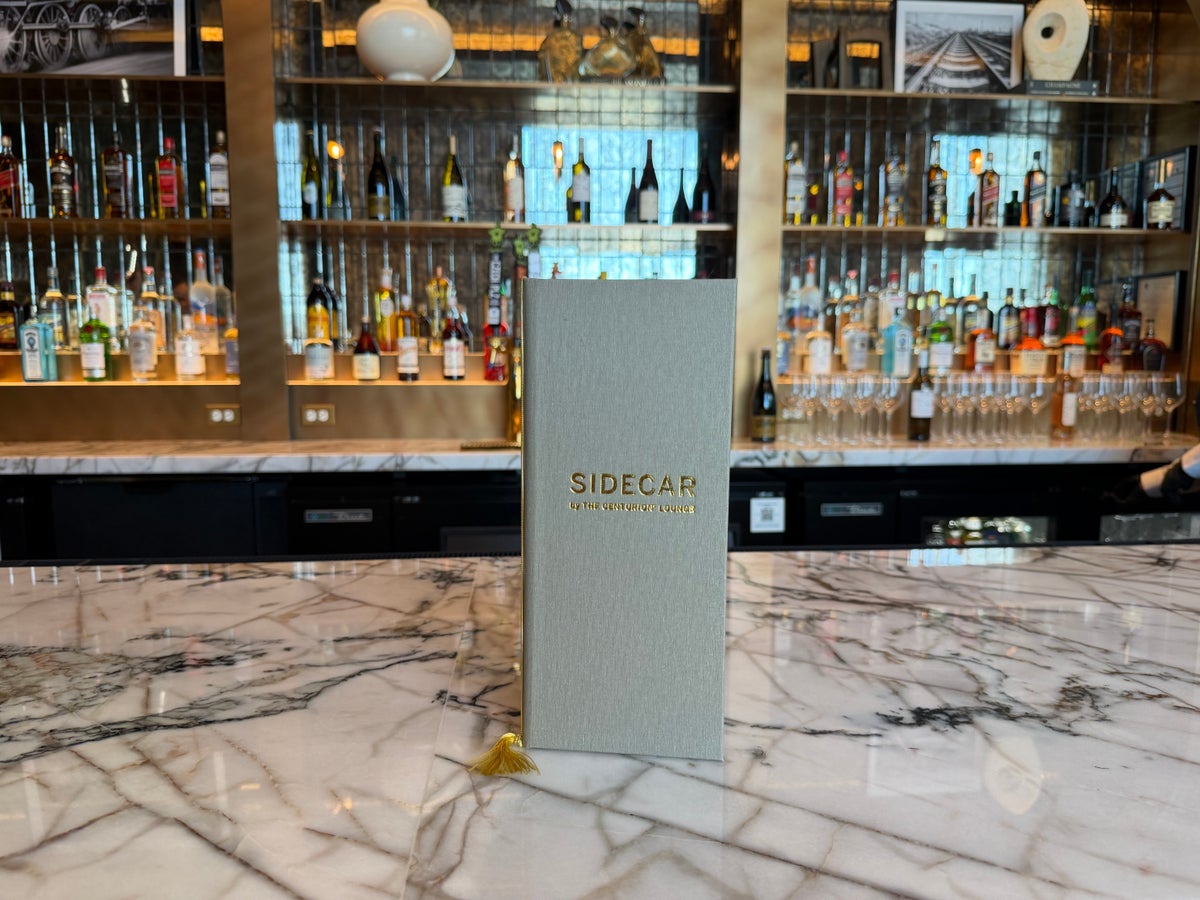 Amex Sidecar Lounge LAS Menu