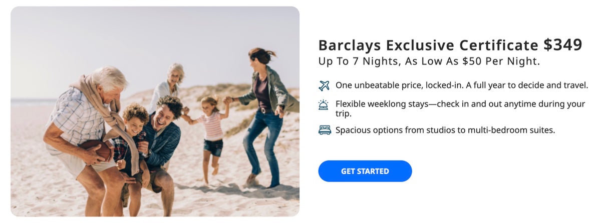 Barclays Resort Vacation Credit