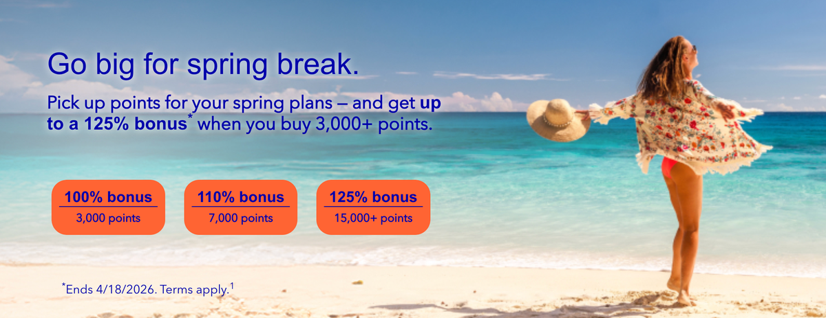 Buy JetBlue points 125 bonus March 2026
