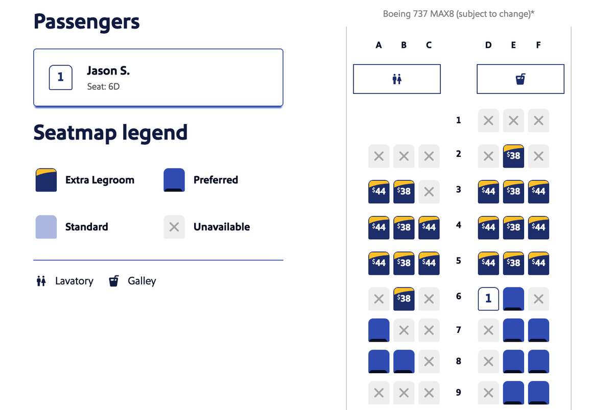 Choosing Extra Legroom seating on Southwest Choosing Extra Legroom seating on Southwest