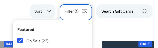 Citi gift card sale March 2026 filter
