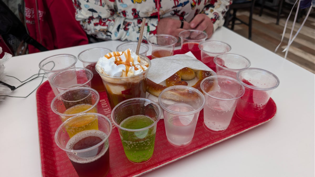 Coca Cola rooftop bar soda samples