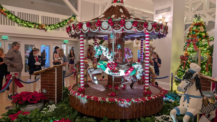 Disney’s Beach Club Resort carousel gingerbread Disney's Beach Club Resort carousel gingerbread