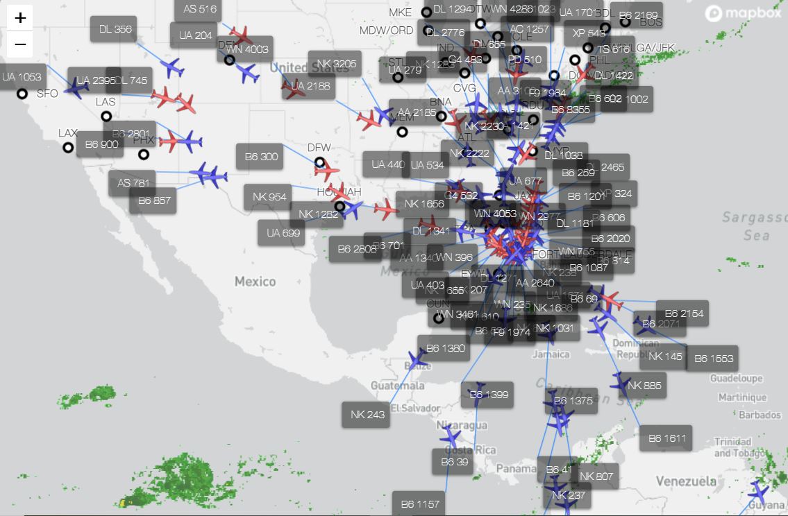 Fort Lauderdale Hollywood International Airport Route Map