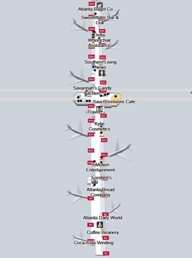 Hartsfield Jackson Atlanta International Airport Concourse B