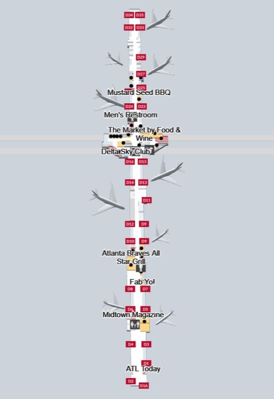 Hartsfield Jackson Atlanta International Airport Concourse D