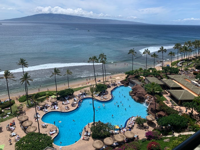 Hyatt Regency Maui Pool and Beach Shot Hyatt Regency Maui Pool and Beach Shot