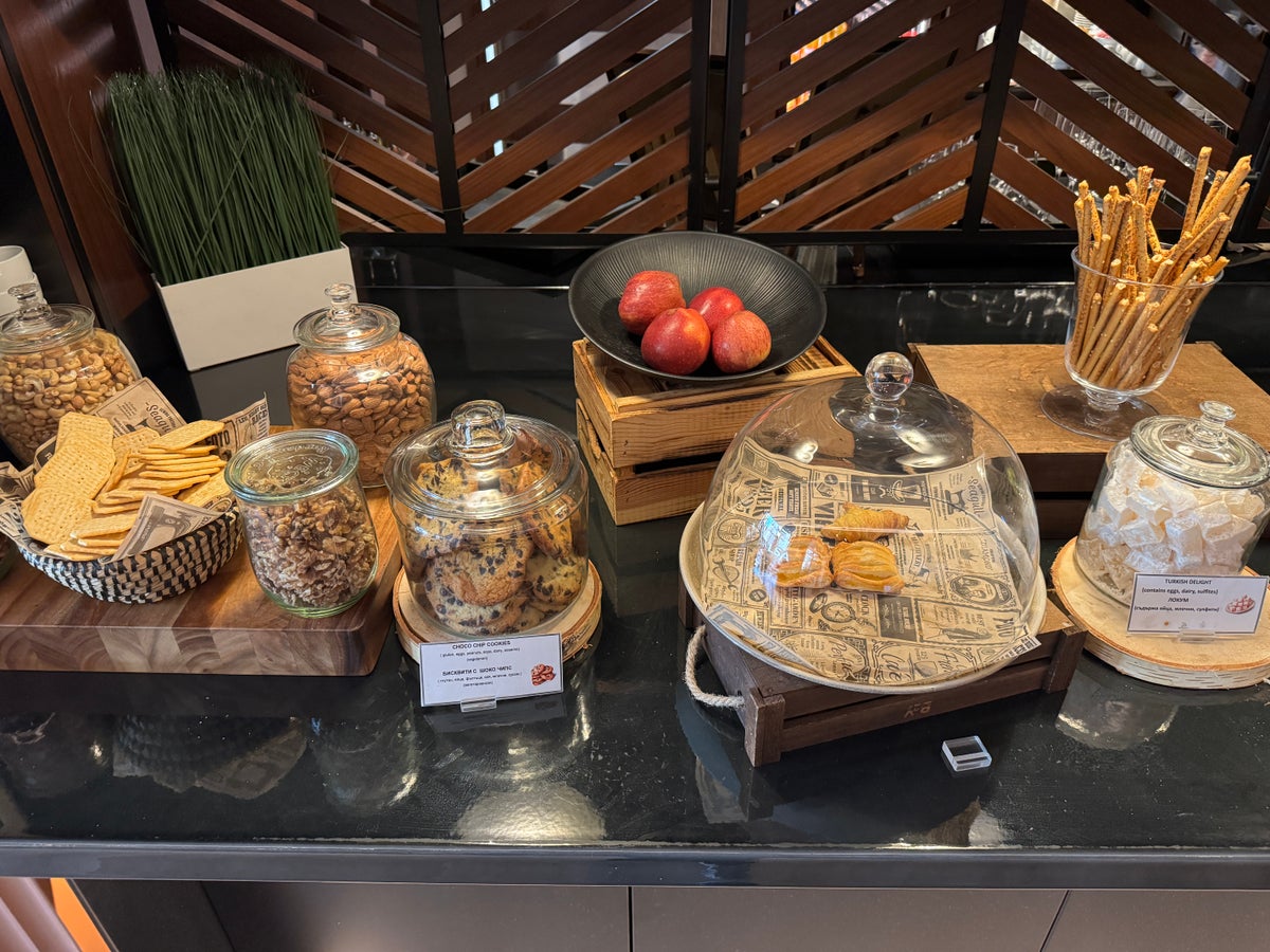 Hyatt Regency Sofia Club snacks